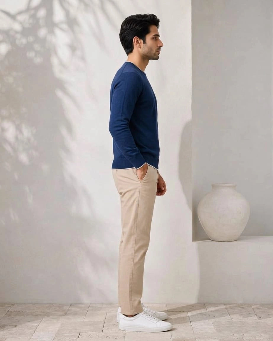 Navy Blue Crewneck Sweater