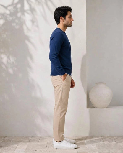 Navy Blue Crewneck Sweater