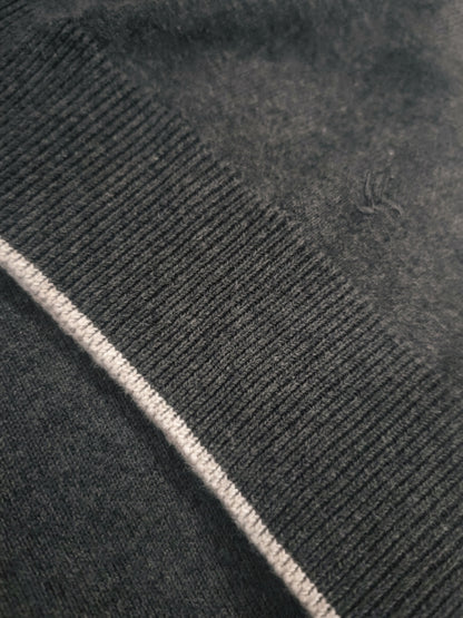 charcoal sleeveless sweater