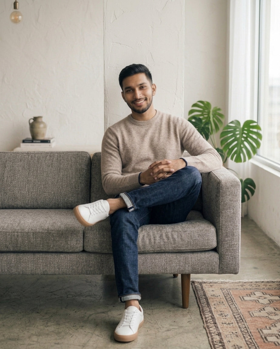 CREW NACK FULL SLEEVE KNITTED SWEATER