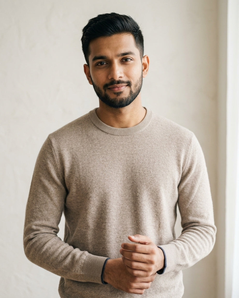 CREW NACK FULL SLEEVE KNITTED SWEATER