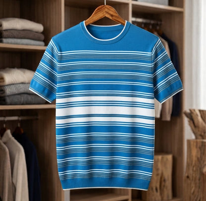 classic crew neck knit t-shirt