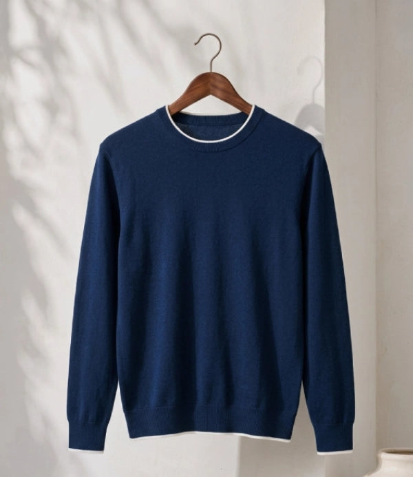 Navy Blue Crewneck Sweater