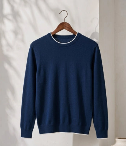 Navy Blue Crewneck Sweater