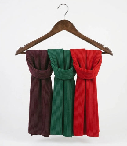 Women's Rib-Knit Winter Scarf