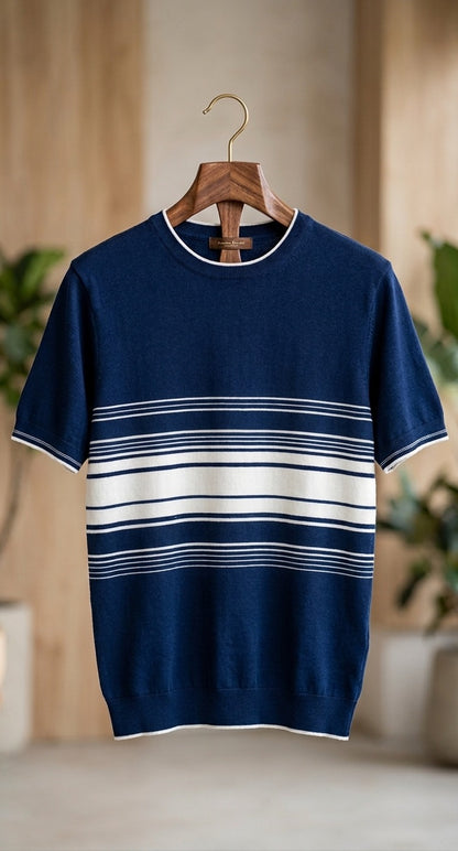 Short-Sleeve Knit Crewneck / Knit T-Shirt