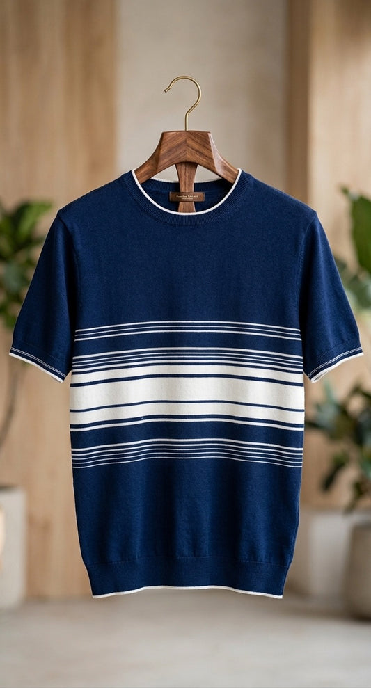 Short-Sleeve Knit Crewneck / Knit T-Shirt