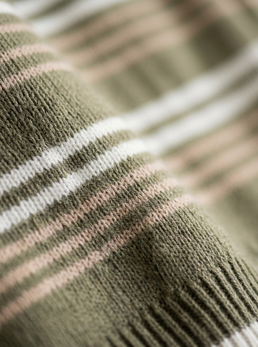 Striped Short-Sleeve Knit T-Shirt
