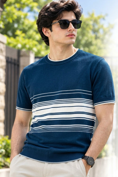 Short-Sleeve Knit Crewneck / Knit T-Shirt